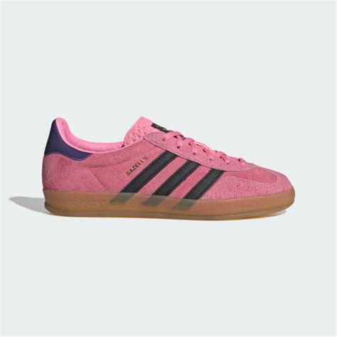 adidas indoor gazelle pink|Adidas pink and navy gazelle.